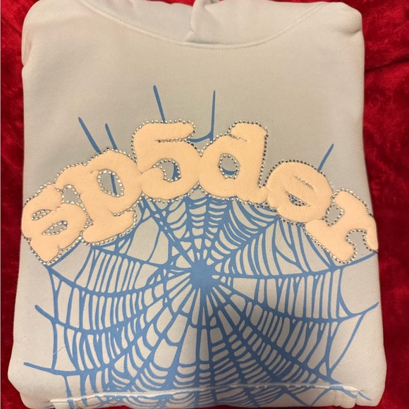 Spyder White and Blue Men's Sweater